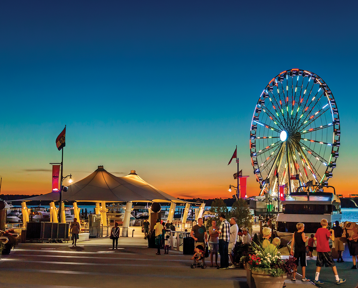 National Harbor Ferris Wheel at Night