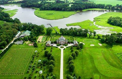 An overhead view of the Bordeleau Vineyards and Winery Photo
